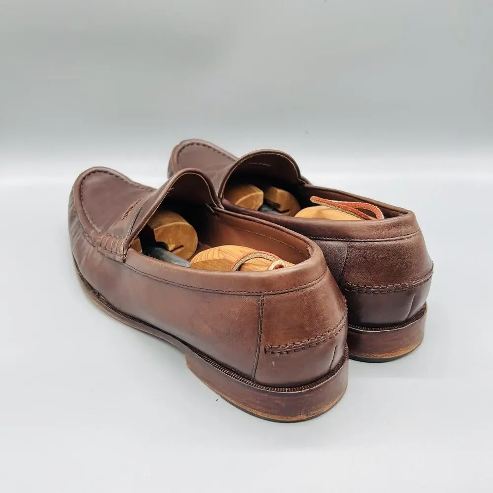 Cole Haan Shoes Mens 13 Brown Leather Penny Loafers Slip On Dress Classic Casual